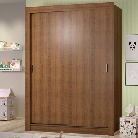 Guarda-Roupa Infantil Madesa Theo 2 Portas de Correr 4 Gavetas Rustic Cor:Rustic