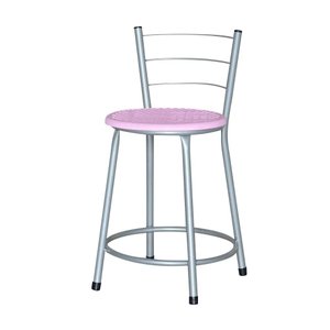 Banqueta Baixa Ratan Cinza Retro  