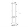 Cabideiro De Chão Multimóveis Vcr35005 Branco/Nogal Branco/Nogal - 3