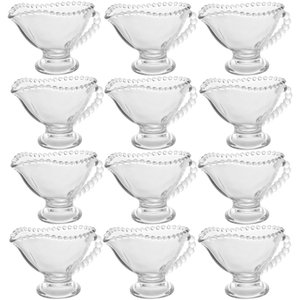 12 Molheiras de Cristal com Alça 140ml para Hotéis Pousadas Servir Molhos Caldas Wolff
