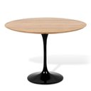 Ver imagem 1 de Mesa de Jantar Tulipa Saarinen Redonda 140 Cm Tampo Freijó Cores Preto