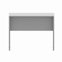 Ver imagem 6 de Mesa Escrivaninha Retangular F5 Office Co 100cm x 60cm Cinza Pé Painel Passa Cabos Computador