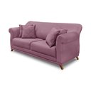 Ver imagem 1 de Sofá Decorativo 160cm 2 Lugares com 4 Almofadas Armstrong Veludo Uva - Gran Belo
