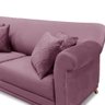 Sofá Decorativo 160cm 2 Lugares com 4 Almofadas Armstrong Veludo Uva - Gran Belo - 7