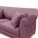 Ver imagem 7 de Sofá Decorativo 160cm 2 Lugares com 4 Almofadas Armstrong Veludo Uva - Gran Belo