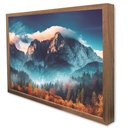 Ver imagem 3 de Quadro Decorativo Caixa Montanhas Tacolado Moldura Caixa Alta 4,5cm Madeira sem Vidro 30 X 40cm