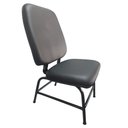 Ver imagem 2 de Cadeira Cadeirão Reforçado para Obeso Estofado Maxx Reforçada Suporta até 180 Kg Courvin Preto