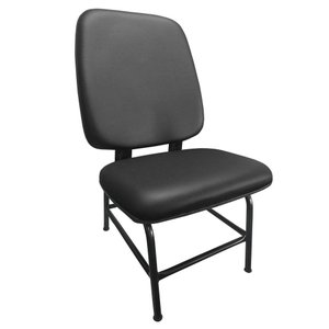 Cadeira Cadeirão Reforçado para Obeso Estofado Maxx Reforçada Suporta até 180 Kg Courvin Preto