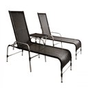 Ver imagem 1 de 2 Espreguiçadeiras e Mesa em Alumínio e Fibra Sintética Trama Original