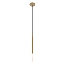 Kit 3 Pendentes Teto Luminária Tubo Difusor Quarto Bronze - 2
