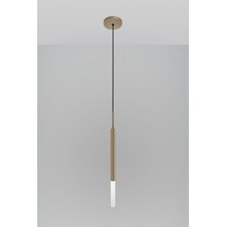 Kit 3 Pendentes Teto Luminária Tubo Difusor Quarto Bronze - 3