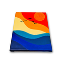 Ver imagem 4 de Mini Quadro Figurativo Pintado a mão para Decoração Medindo 30x25cm