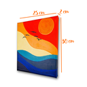 Ver imagem 6 de Mini Quadro Figurativo Pintado a mão para Decoração Medindo 30x25cm