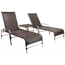 Ver imagem 1 de Kit 2 Espreguiçadeiras Catar e Mesa Garden Confortável para Piscina Trama Original