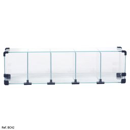 Baleiro Expositor Modulado em Vidro - 0,60 x 0,15 x 0,15 - 2
