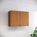 Ver imagem 1 de Armário Aéreo 80cm com 2 Portas Venaly Marrom/Cinamomo