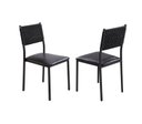 Ver imagem 6 de Cojunto Sala de Jantar Bali 1200x900 c/4 Cad. 3500 - Courino Preto/Náutica Tampo BP Proa Yescasa