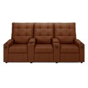 Ver imagem 5 de Poltrona do Papai Reclinável Cinema 3 Lugares Manual Baú Usb Haifa F05 Veludo Terracota - Lyam