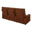 Ver imagem 4 de Poltrona do Papai Reclinável Cinema 3 Lugares Manual Baú Usb Haifa F05 Veludo Terracota - Lyam