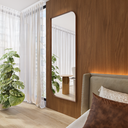 Ver imagem 1 de Espelho Capri - Linha Couro - - Caramelo - com LED - 160x80
