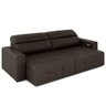 Sofá Retrátil 3 Lugares 224cm 2 Módulos Nero com Usb Couro Marrom G52 - Gran Belo - 8