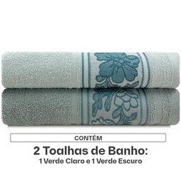 Kit Toalhas Banho Liana 100 Algodão com 2 Peças Emcompre Karsten - 2