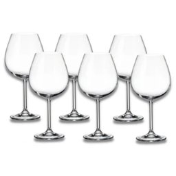 Jogo 6 Taças De Vinho Gastro 650ml Cristal Titanium Copos - 1