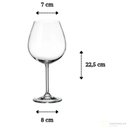 Ver imagem 3 de Jogo 6 Taças De Vinho Gastro 650ml Cristal Titanium Copos