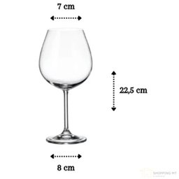 Jogo 6 Taças De Vinho Gastro 650ml Cristal Titanium Copos - 3