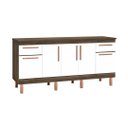 Ver imagem 1 de Gabinete de Cozinha Avelato 5 Portas Armário de Pia 174cm:avelato/branco
