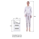 Ver imagem 3 de Mesa de Cabeceira Londres Lateral Canela 2 Gavetas 1 Nicho