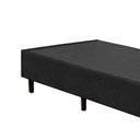 Ver imagem 2 de Cama Box Solteiro NK Camas Suede Preto 40x78x188