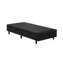 Ver imagem 1 de Cama Box Solteiro NK Camas Suede Preto 40x78x188