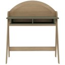 Ver imagem 2 de Mesa Escrivaninha para Escitório Home Office 90cm Orgânica 3D Monalisa A05 Carvalho Menta - Lyam
