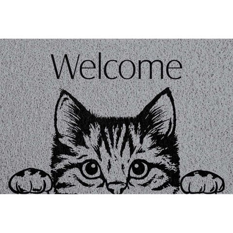 Capacho de Vinil Pet Cat Welcome 0,40X0,60M - Kapazi