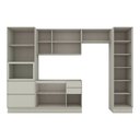 Ver imagem 3 de Cozinha Completa Fineze 10 Portas 4 Gavetas com Vidro 100% MDF Areia Hp Fineze - Henn