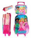 Ver imagem 1 de Kit Mochila Infantil Escolar com 3 Peças Princesas Diversão