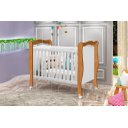 Ver imagem 1 de Berço Mini Cama Americano Al 3 em 1 com Rodinhas 3 Reguágens de Altura Cor Nature/ Branco Ja