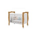 Ver imagem 2 de Berço Mini Cama Americano Al 3 em 1 com Rodinhas 3 Reguágens de Altura Cor Nature/ Branco Ja