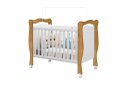 Ver imagem 2 de Berço Mini Cama Americano Al 3 em 1 com Rodinhas 3 Reguágens de Altura Cor Nature/ Branco Ja