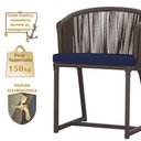 Ver imagem 4 de Cadeira de Jantar Noronha Alumínio Marrom E10 Trama Original Marrom