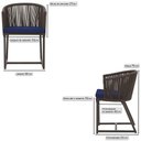 Ver imagem 6 de Cadeira de Jantar Noronha Alumínio Marrom E10 Trama Original Marrom