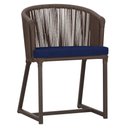 Ver imagem 1 de Cadeira de Jantar Noronha Alumínio Marrom E10 Trama Original Marrom