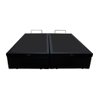 Cama Box Bau Bipartido Queen Suede Premium Santo Box Bipartido 47x158x198:preto - 2