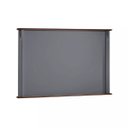 Ver imagem 2 de Conjunto Rack 60503 + Painel 50513 para Sala Pés Luiz Xv 2 Gavetas 2 Portas - Cinza/imbuia