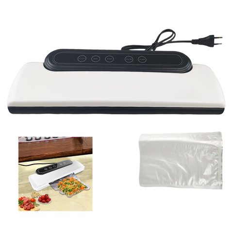 Seladora A Vacuo 220v Eletrica Sela Alimento Liquido Frutas Legumes Embalagem Conserva Comida Carne