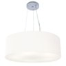 Lustre Pendente Cilíndrico Md-4010 60x21cm Branco Bivolt - 1