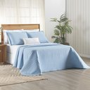Ver imagem 1 de Kit Cobre Leito Colcha Marley Casal Dupla Face - Ceu