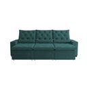 Ver imagem 6 de Sofá Retrátil Design 250m Suede Elegante Reclinável e Ideal para Salas Modernas e Amplas Milão Verde