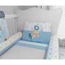 Ver imagem 4 de Kit Berço Enxoval de Bebê Planetas Astronauta Espaço Azul Menino - Kt598